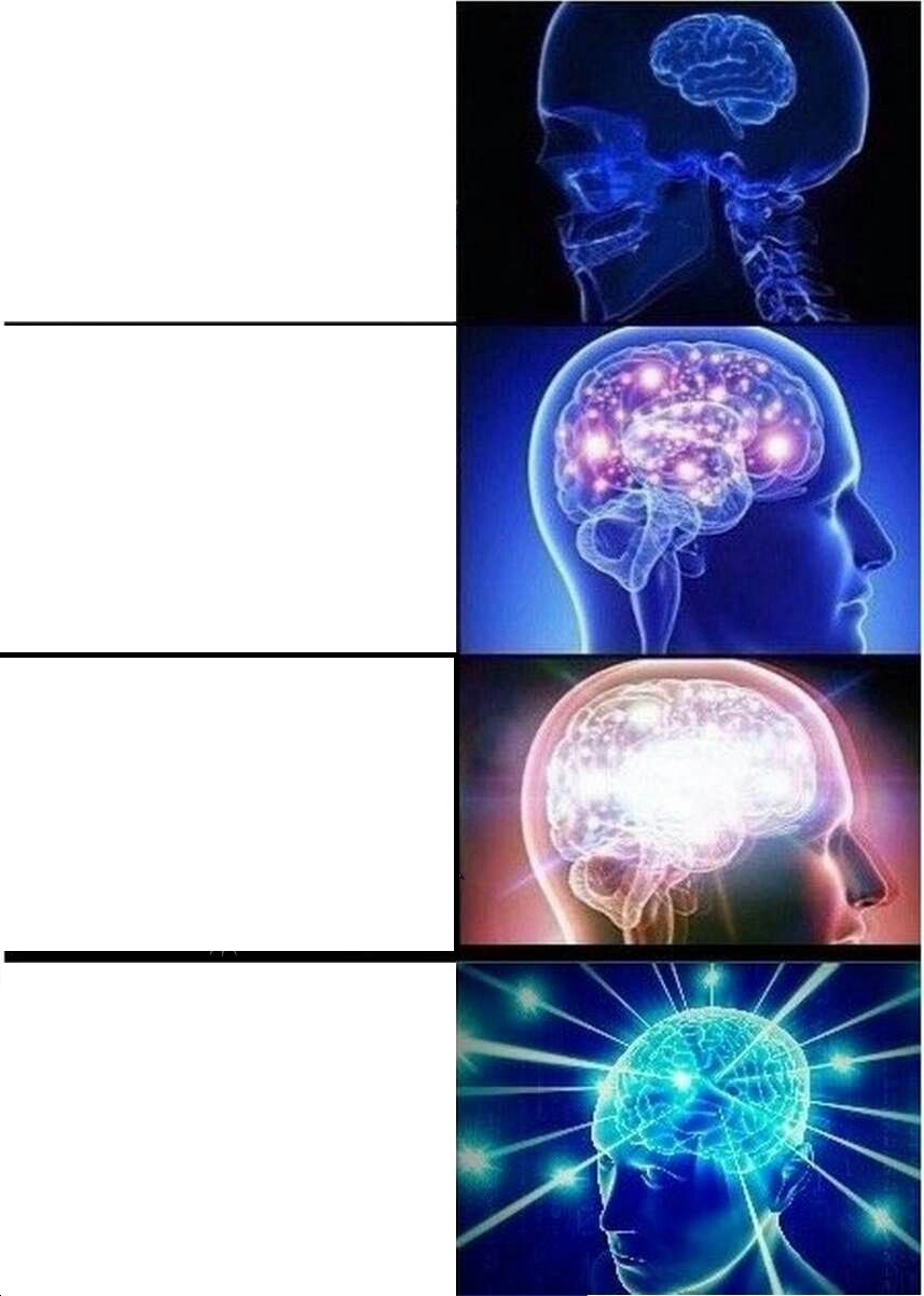Expanding Brain meme about Harney & Sons