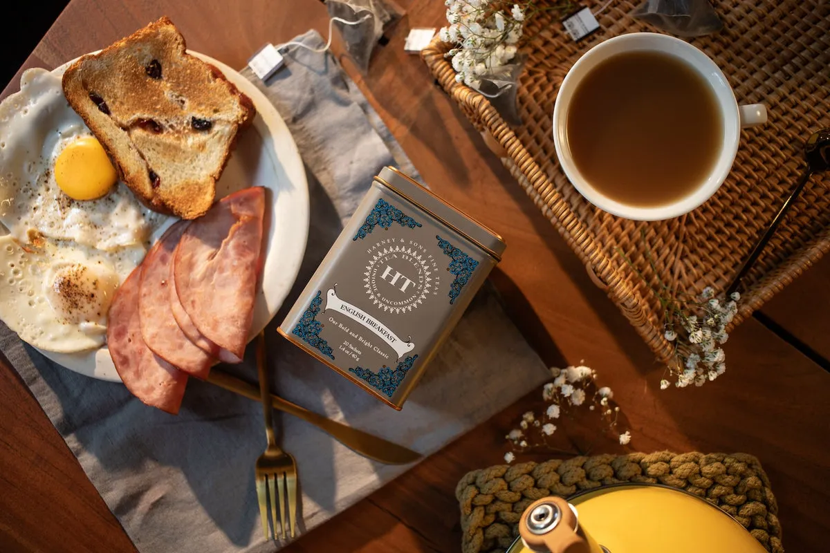 English Breakfast tins from Harney & Sons